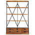 Rustika Rowe -  4Tier Bookcase with 6 Drawers 122x36x181 cm Solid Mango Wood